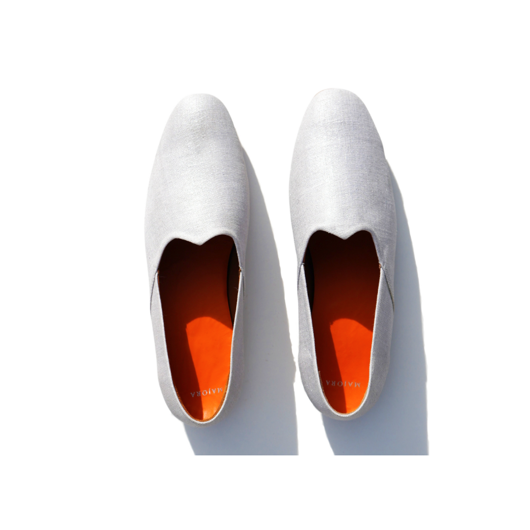 Yeso Mens Mojri - White Indian Shoes